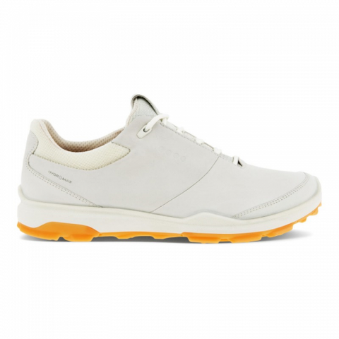 Chaussures de golf Ecco Biom Hybride 3 Blanc/Orange Women